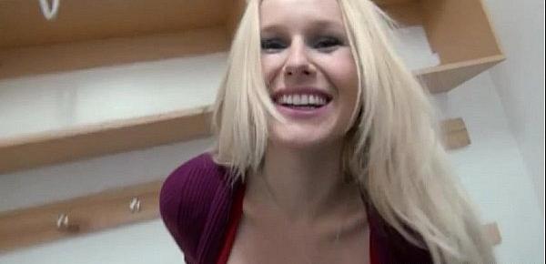 Angel Wicky flashes big tits and analed